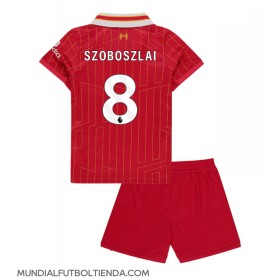 Camiseta Liverpool Dominik Szoboszlai #8 Primera Equipación Replica 2024-25 para niños mangas cortas (+ Pantalones cortos)